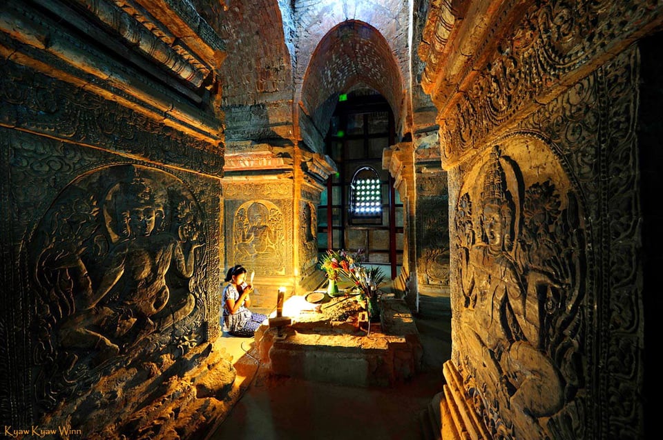 10. Kyaw-Kyaw-Winn_Bagan-Temple-Interior_Myanmar