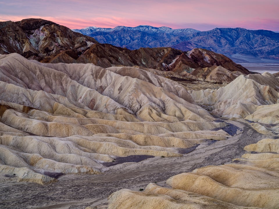Death Valley Zabriskie Point Sunset