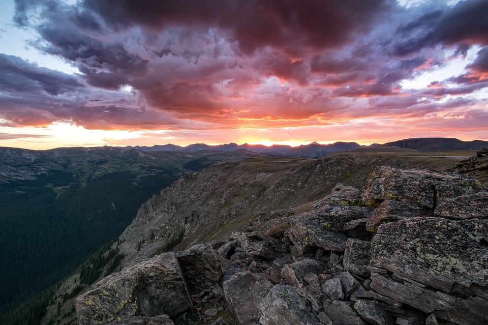 Rocky Mountain National Park Sunset