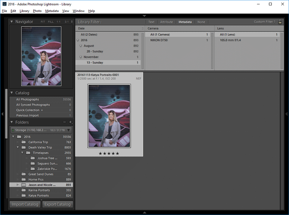 Lightroom Filters Identified Image