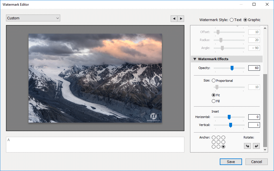 Lightroom Watermark Editor Graphic