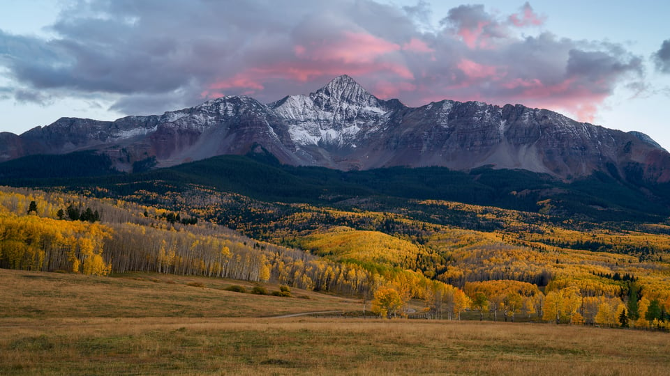 Colorado Mountains with Snow