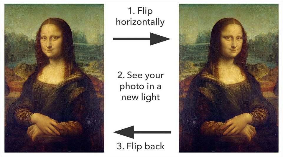 Flip photo horizontally