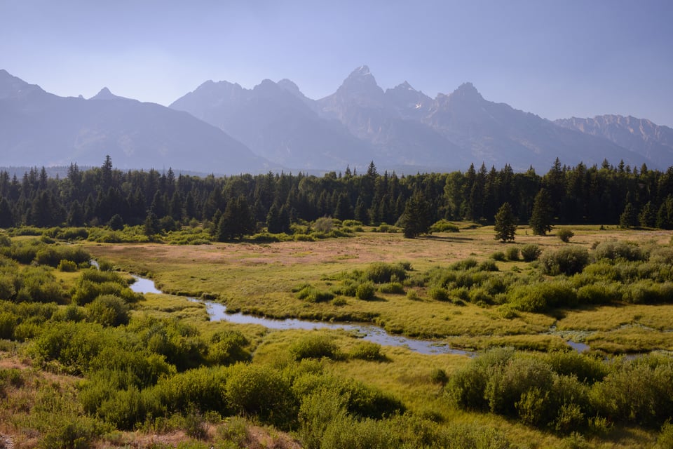 Scouted Teton photograph from early afternoon