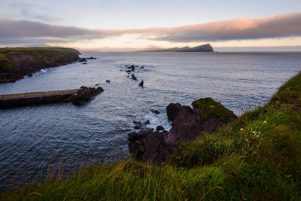 Sunrise landscape in Ireland