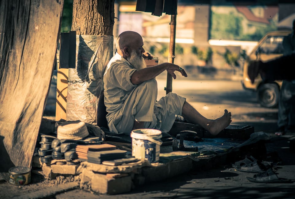 Most offices require formal attire and a quick stop at the cobbler's provides the requisite shoe shine.