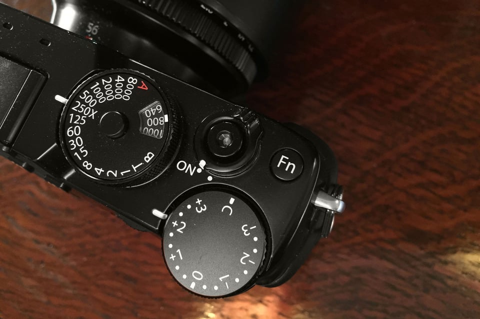 X-Pro2 - ISO/Shutter speed dial