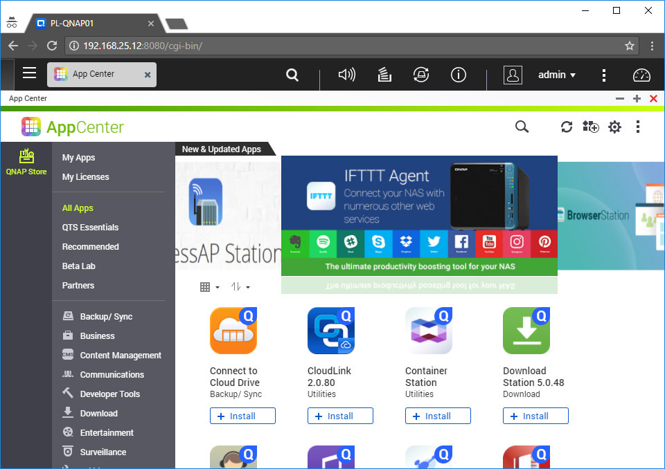 QNAP AppCenter