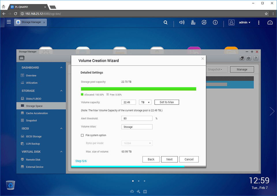 QNAP Storage Manager 09