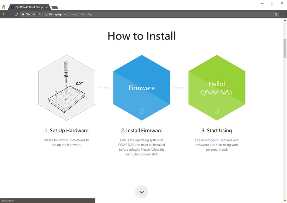 QNAP Website Start 02