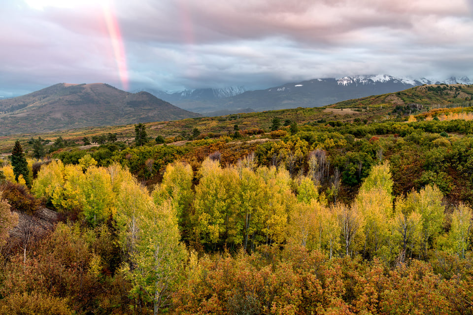 Rainbow at Sunset