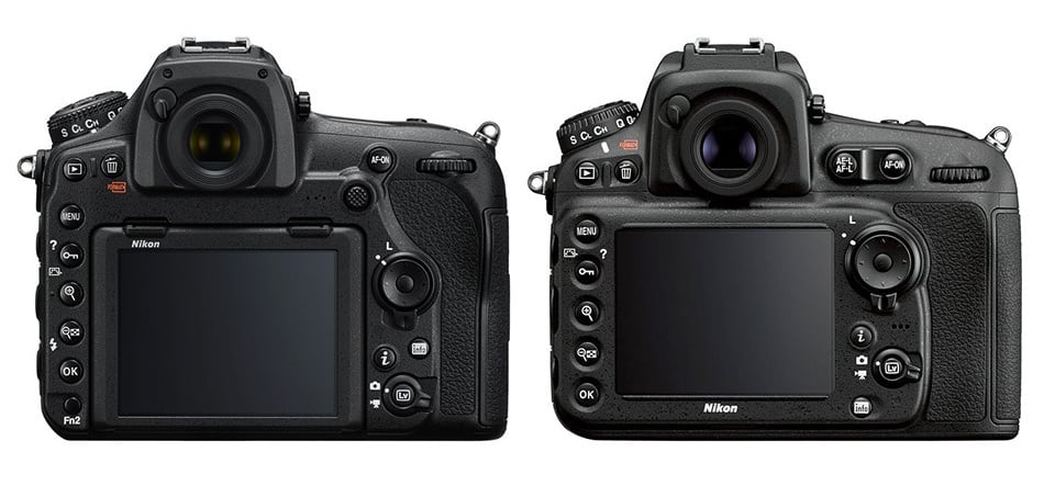 Nikon D850 vs D810 Back