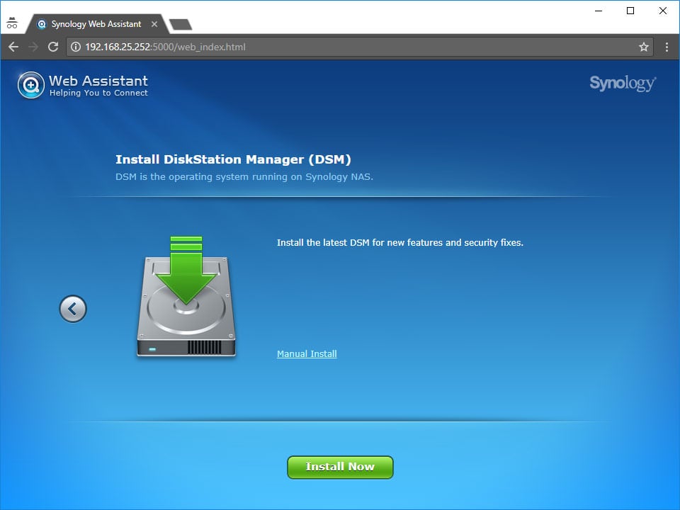 Synology Install DSM