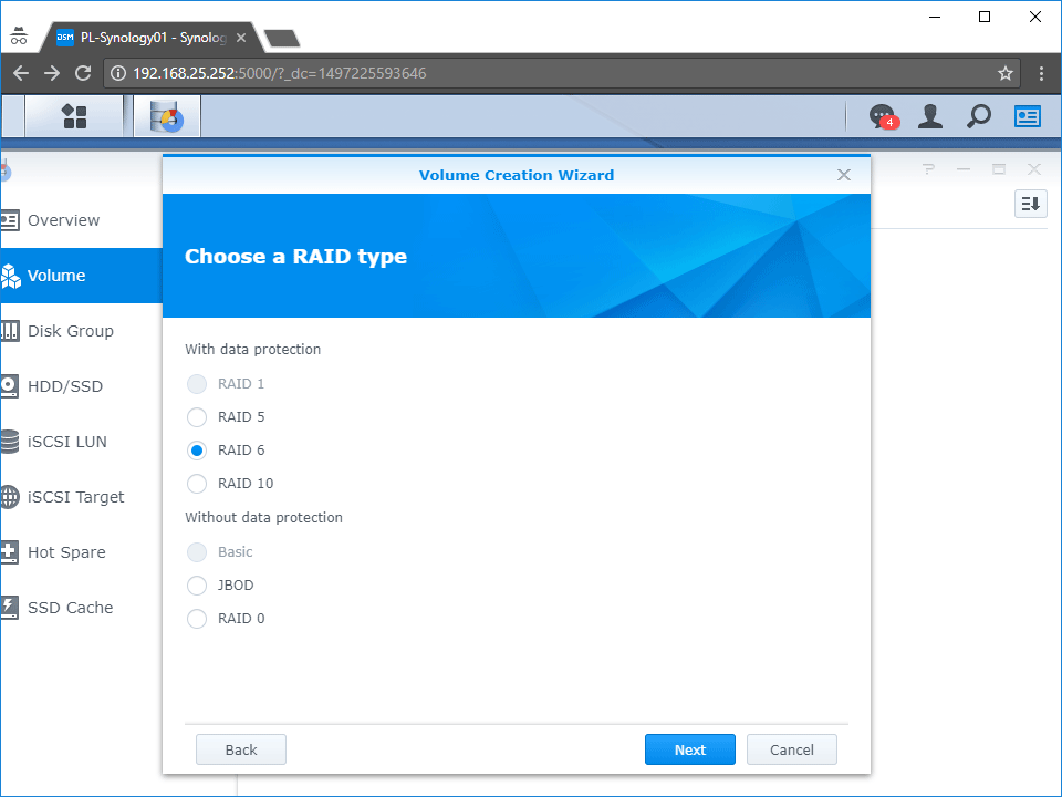 Synology RAID 6 Storage Manager