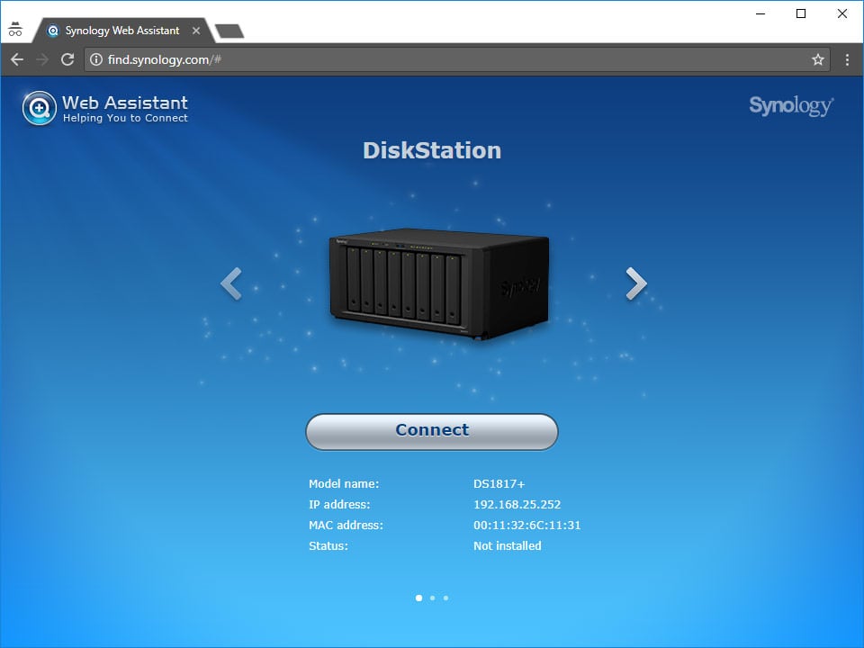 Synology Web Assistant