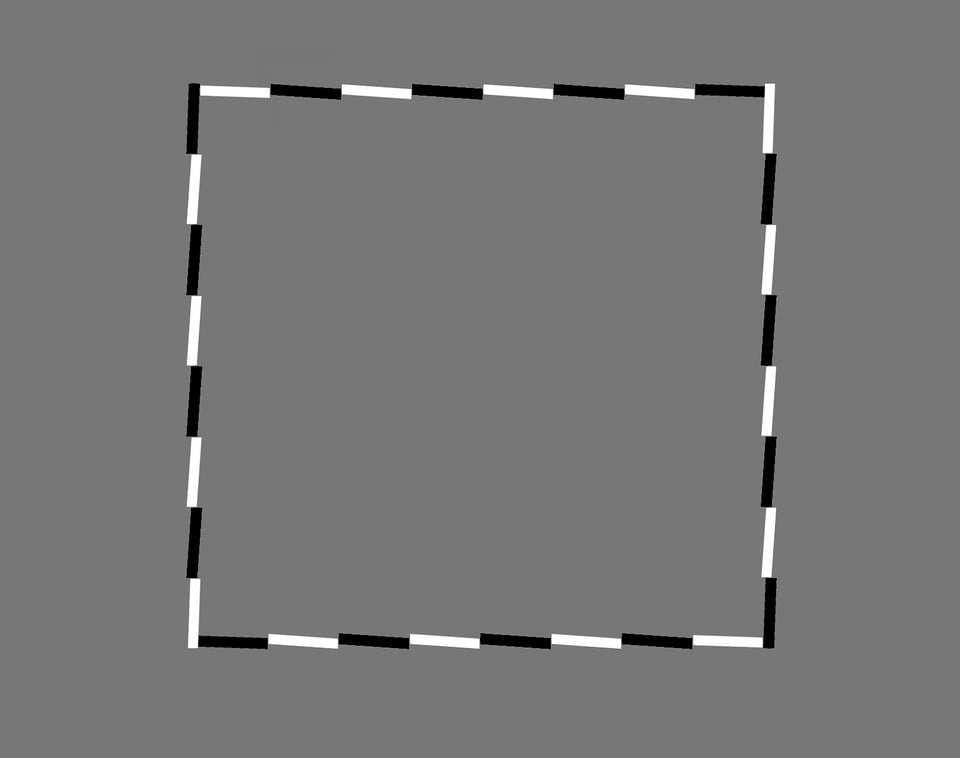 Tilted optical illusion