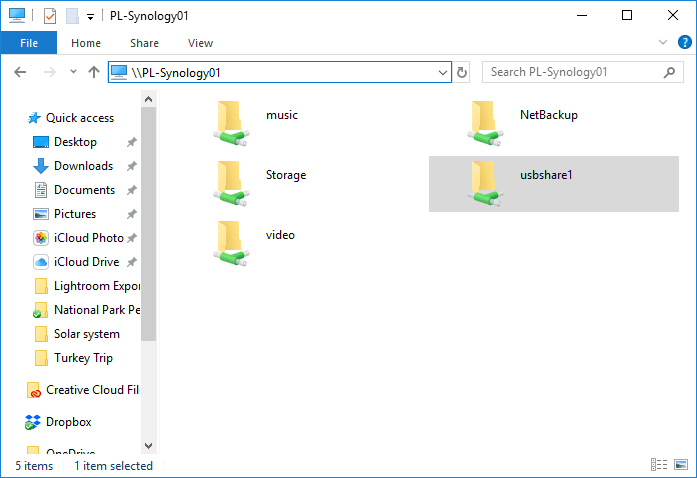 Windows File Share External Drive