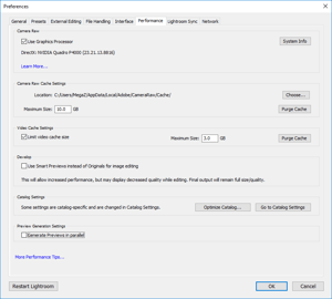 Lightroom GPU Acceleration