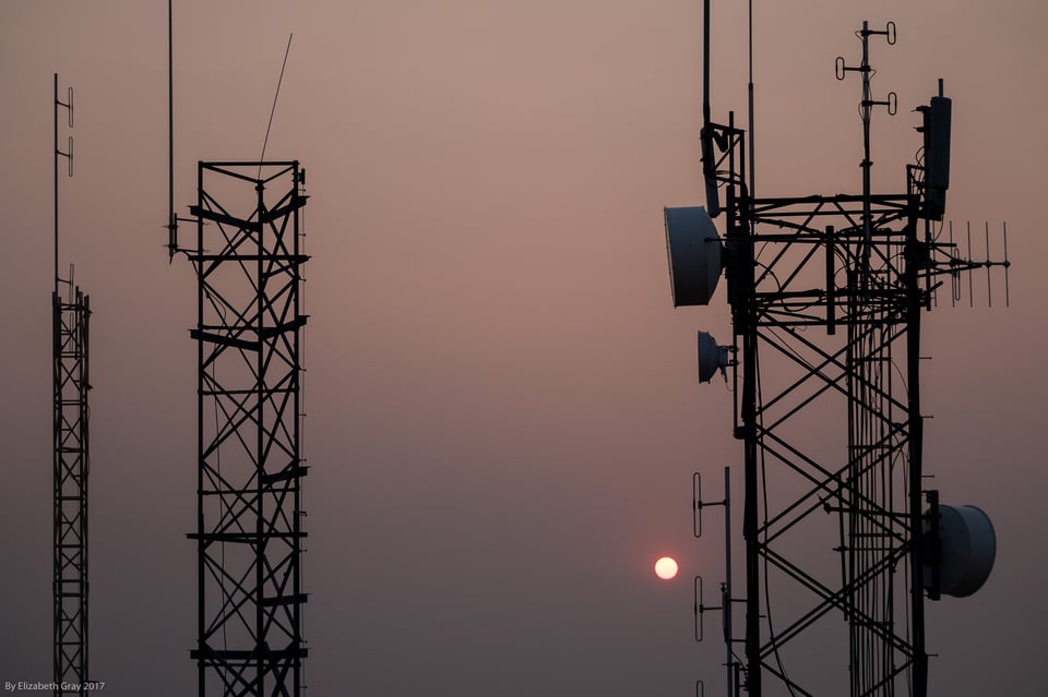 Sun and Antenna