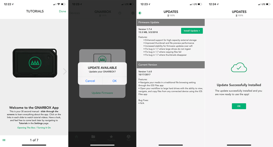 Gnarbox iOS App and Firmware