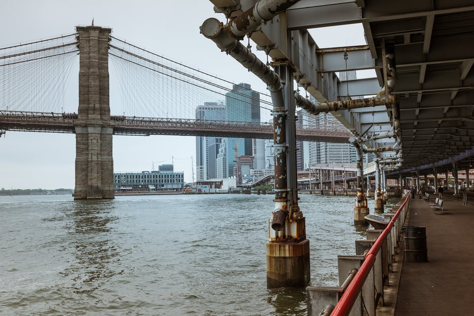 Looking south from Two Bridges