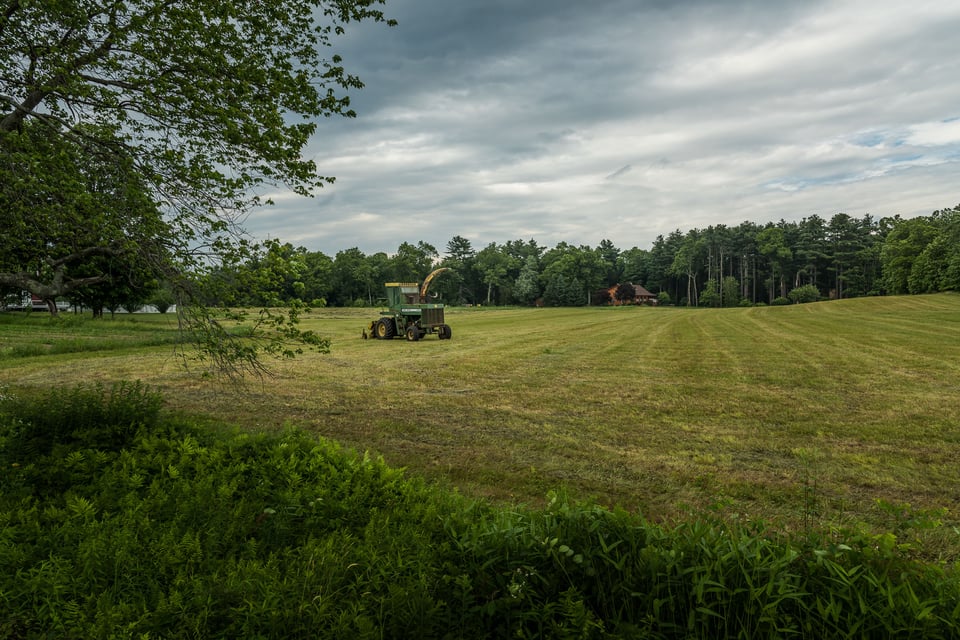 Tractor in a field