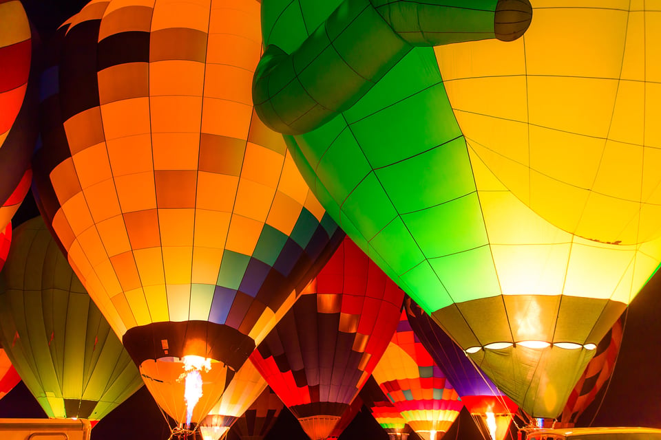 Balloon glow