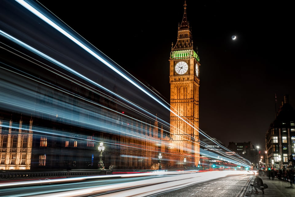 Big Ben Light Trails