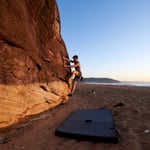 Bouldering on a Beach