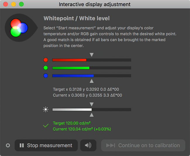 DisplayCAL Interactive display adjustment