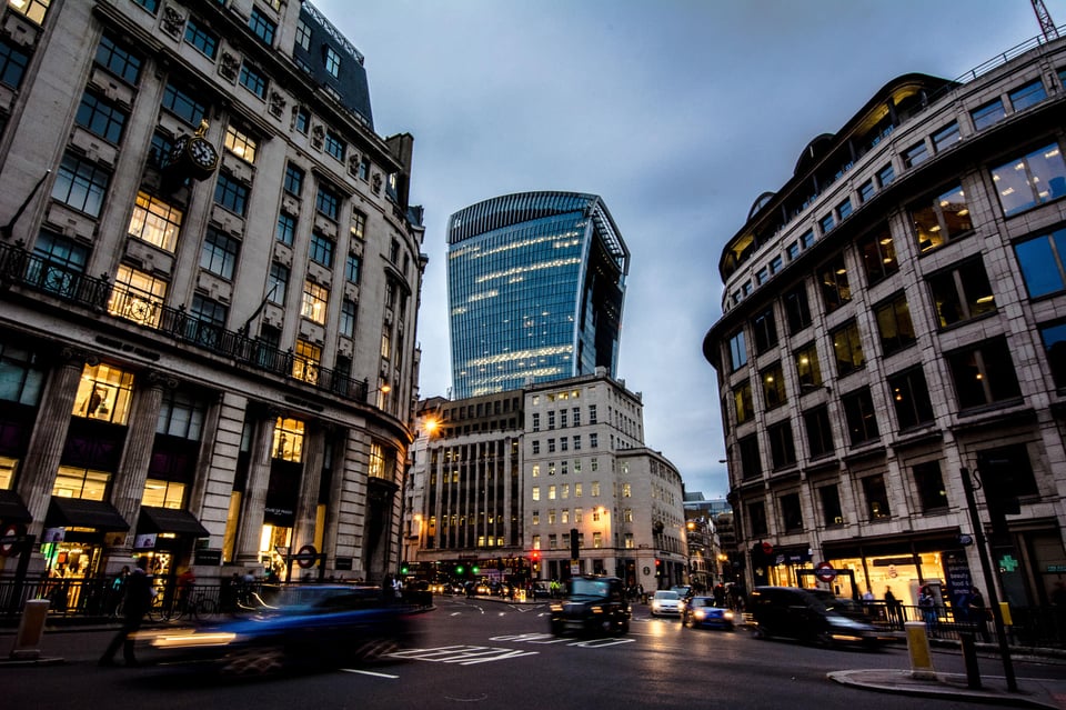 Downtown London at Night