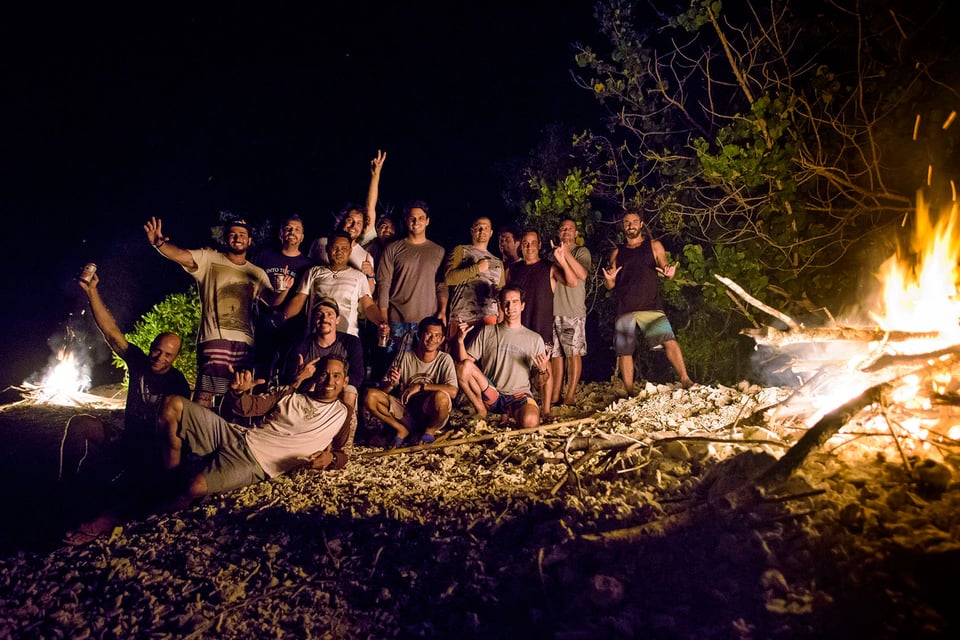 Group Photograph of Surfers