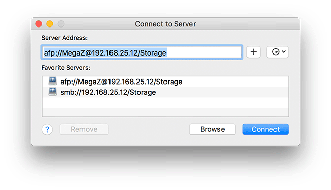 MacOS AFP Connection