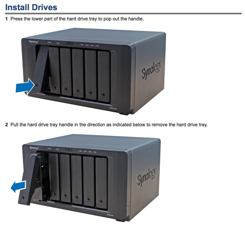 Synology 6-Bay Drive Installation