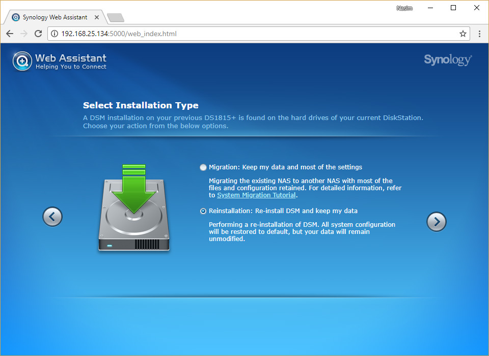 Synology DSM Install