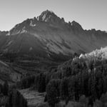 Telephoto Mountain Landscape