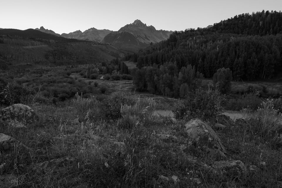 Wide Angle Mountain Landscape