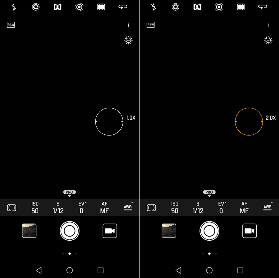 1x vs 2x Zoom Icon