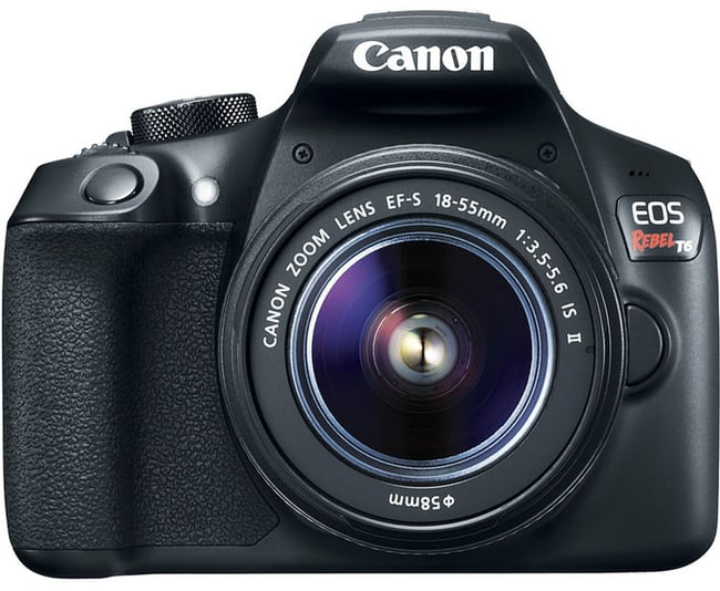The Canon Rebel T6 is one of the Nikon D3500's competitors, mainly because of price.