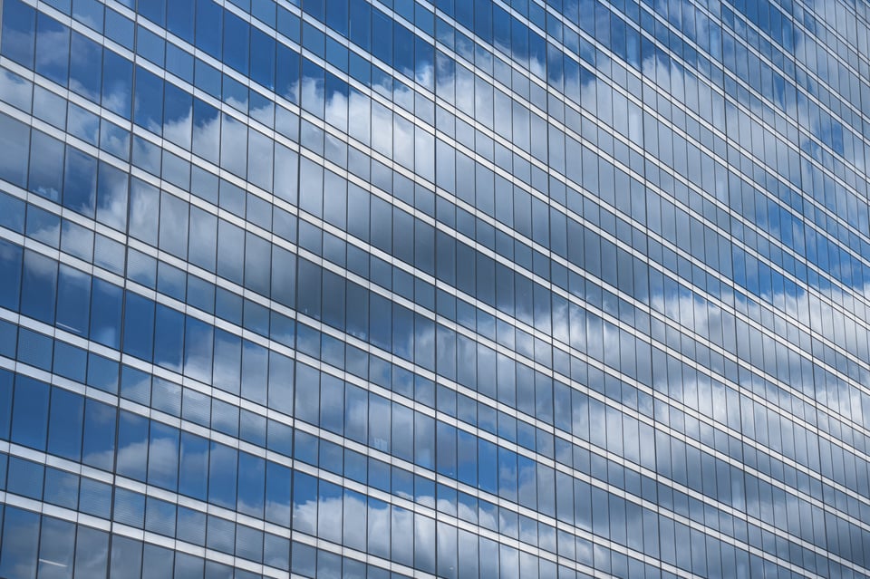 Clouds Reflected in Skyscraper