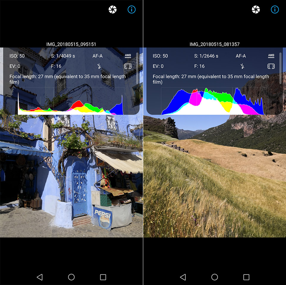 EXIF and Histogram