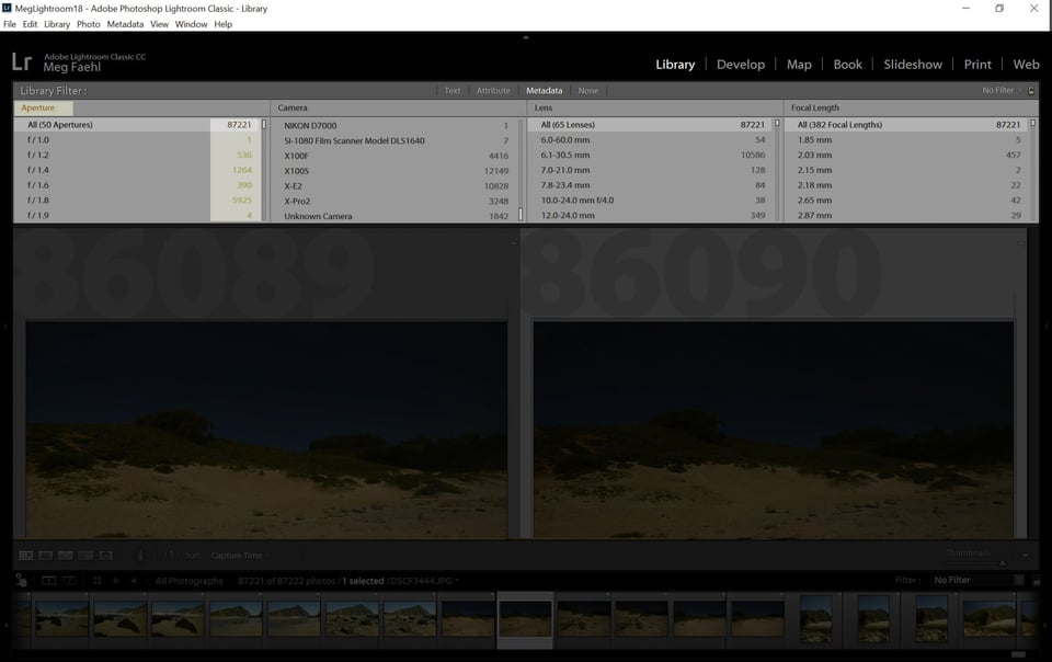 Lightroom Metadata Toolbar Example