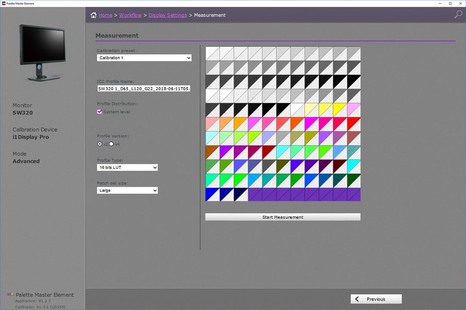 Palette Master Measurement