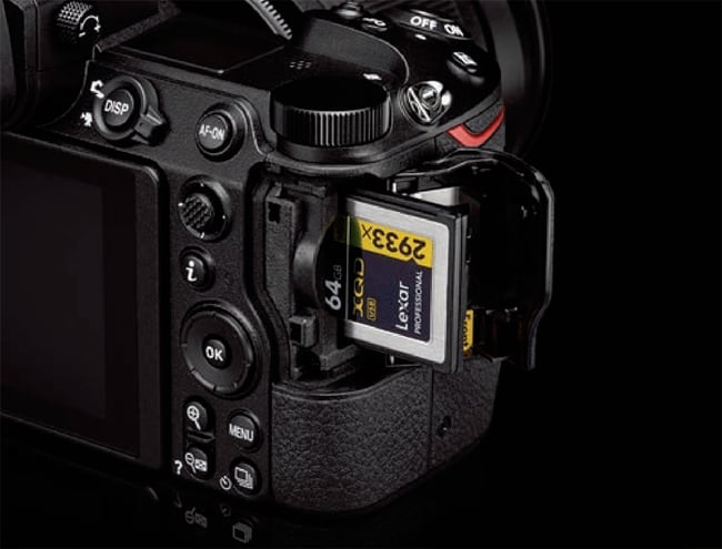 Nikon Z6 XQD Card Slot