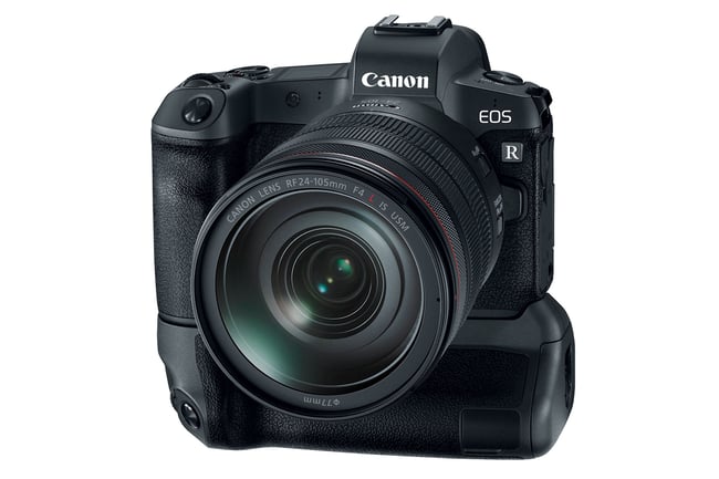 Canon EOS R Front with Grip