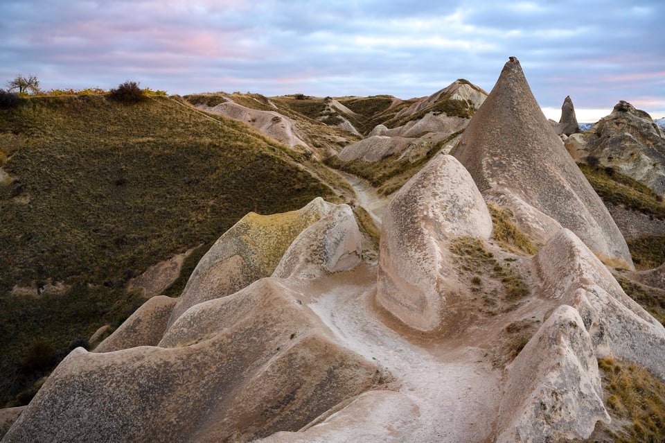 Cappadocia Path at Sunset