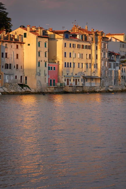 8. Rovinj Houses at Sunrise