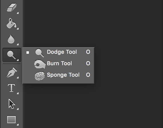 Photoshop Dodge and Burn Tools