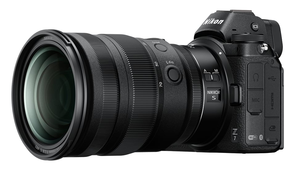 Nikon Z 24-70mm f2.8 S Side View