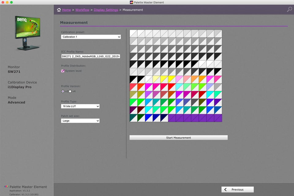 Palette Master Measurement